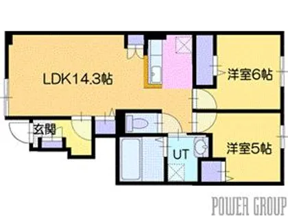 ソレイユ グラス A【1階】の間取り