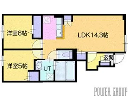 ソレイユ グラス A【1階】の間取り