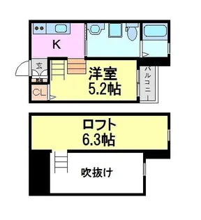 フルハウス尼崎【2階】の間取り