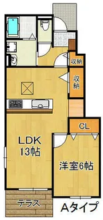 コンソラトゥール【1階】の間取り