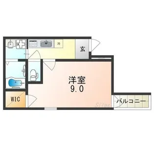 フジパレス住吉公園【1階】の間取り