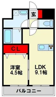 レジェンド直方壱番館【7階】の間取り