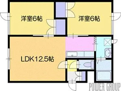 フラワーテラス【1階】の間取り