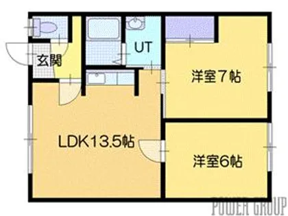 グランデュール513【1階】の間取り