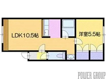 ソシアル【1階】の間取り