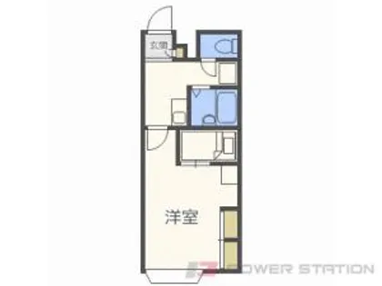 レオパレスフォンターナB【1階】の間取り