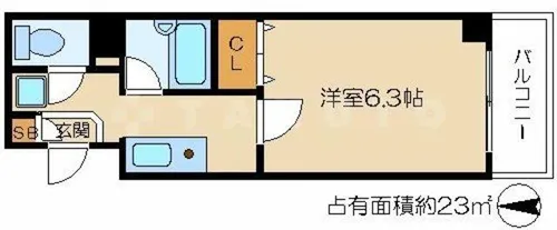 プランドルアミ下鴨【4階】の間取り