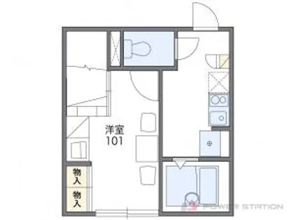 レオパレスシャトル【2階】の間取り