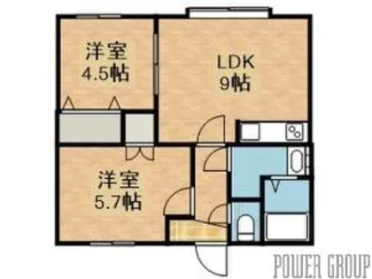 ベルアベニュー【1階】の間取り