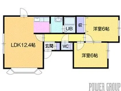 ルミエールYUMI【2階】の間取り