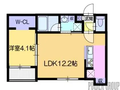 サンスクリットガーデン【1階】の間取り