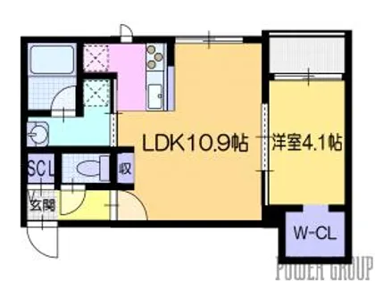 サンスクリットガーデン【2階】の間取り