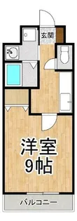 西大津IS Ⅱ【3階】の間取り