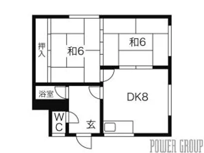 コーポかわい【2階】の間取り