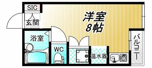 ブルージェつばき【4階】の間取り