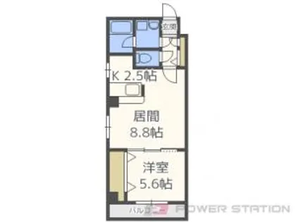 エステラ六番館【1階】の間取り