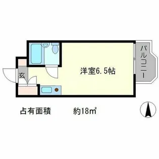 正和フラット宝ヶ池【2階】の間取り