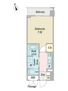 COZY川名本町【0306号室】の間取り