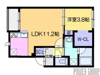 サンスクリットガーデン【2階】の間取り
