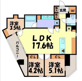 MOTHER【4階】の間取り