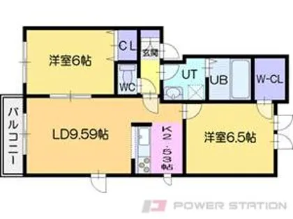 ルミナス大麻(LUMINAOUS大麻)【3階】の間取り
