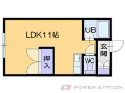 リラハイツ末広C【2階】の間取り