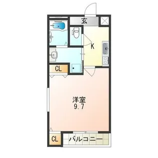 フジパレス山之内Ⅹ番館【2階】の間取り