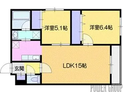 センチュリー北斗【4階】の間取り