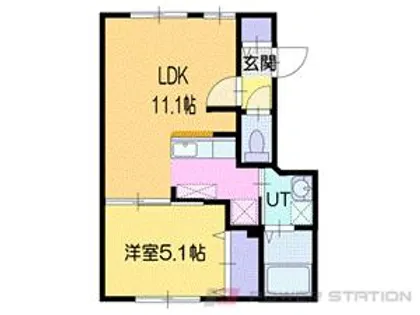 ノルフィーノロワールB・C【2階】の間取り