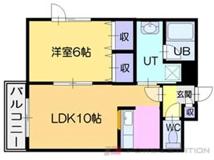 フローレンス【4階】の間取り