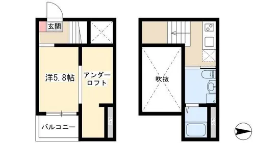SEIREN福池【2階】の間取り
