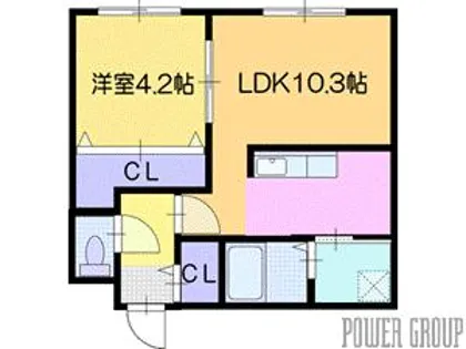 JB千歳【3階】の間取り
