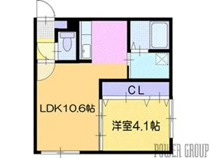JB千歳【4階】の間取り