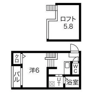 アップルハイム【102号室】の間取り