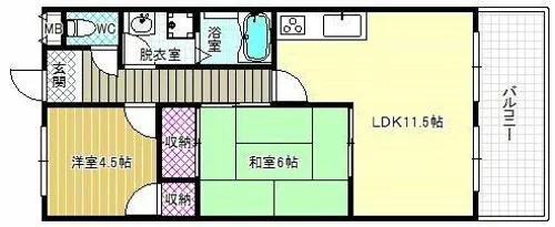 ドリーム松村弐番館【7階】の間取り