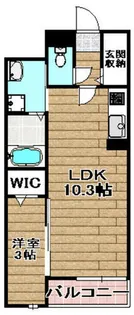 プランドール高槻【108号室】の間取り