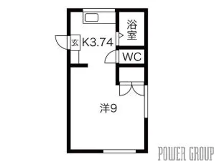 トミセンシャ【2階】の間取り
