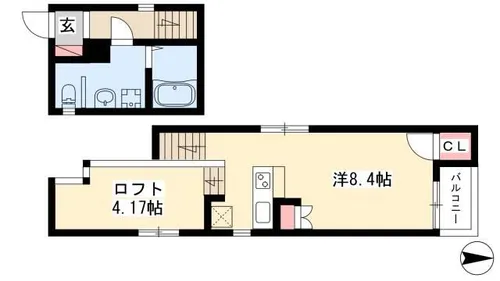 LIBRE名古屋【201号室】の間取り