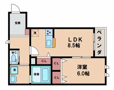 Pure Court Abix【2階】の間取り