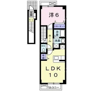 ウルー アンジュⅠ【2階】の間取り