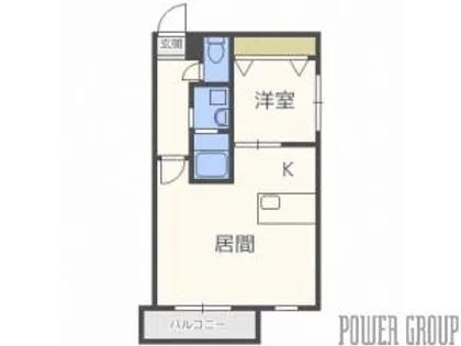 1LDKの間取り画像