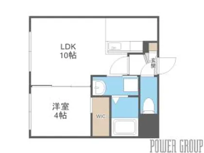 オルセーフラット西町南【1階】の間取り