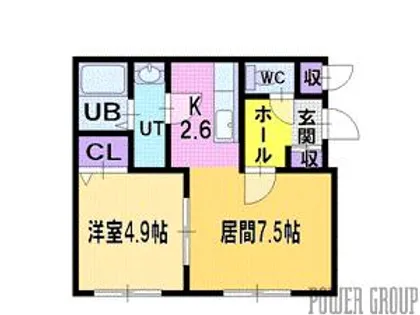 緑ヶ丘ロジュマン【4階】の間取り