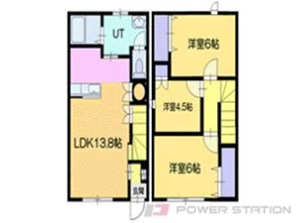 北海道千歳市旭ケ丘1丁目【テラスハウス】の間取り