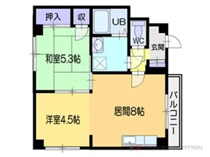 LEESPACE(リースペース)【3階】の間取り