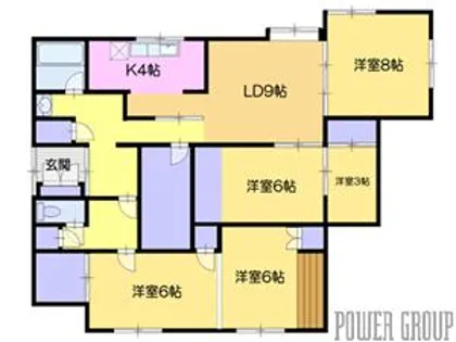 グランディール緑【1階】の間取り