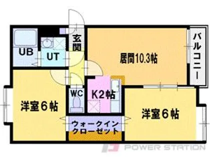 マストコートフォルティス【2階】の間取り
