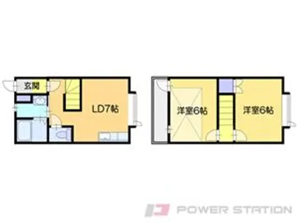 オーシャンビュウ銭函【1階】の間取り