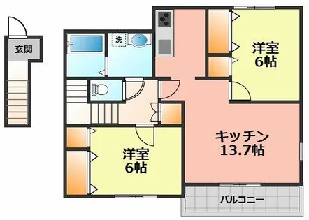 アルディシア【202号室】の間取り