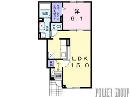 トロワベルフィーユⅢ【1階】の間取り